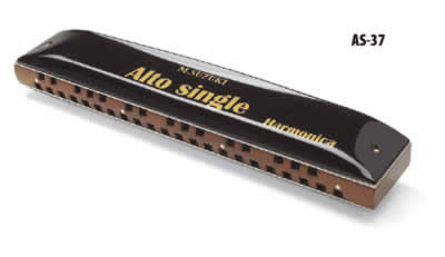 Alto Single 37 hole harmonica - Suzuki