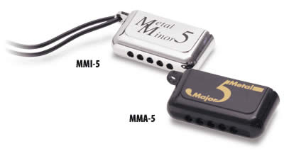 Metal major & Metal minor 5 hole 10 reed mini-harmonicas