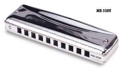 Promaster Valved deluse 10 hole diatonic valved harmonica - Suzuki